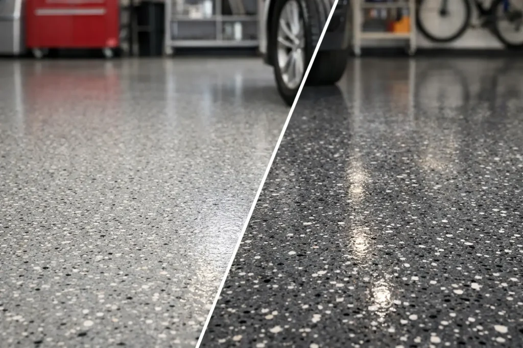 Polyaspartic vs Epoxy Garage Floor