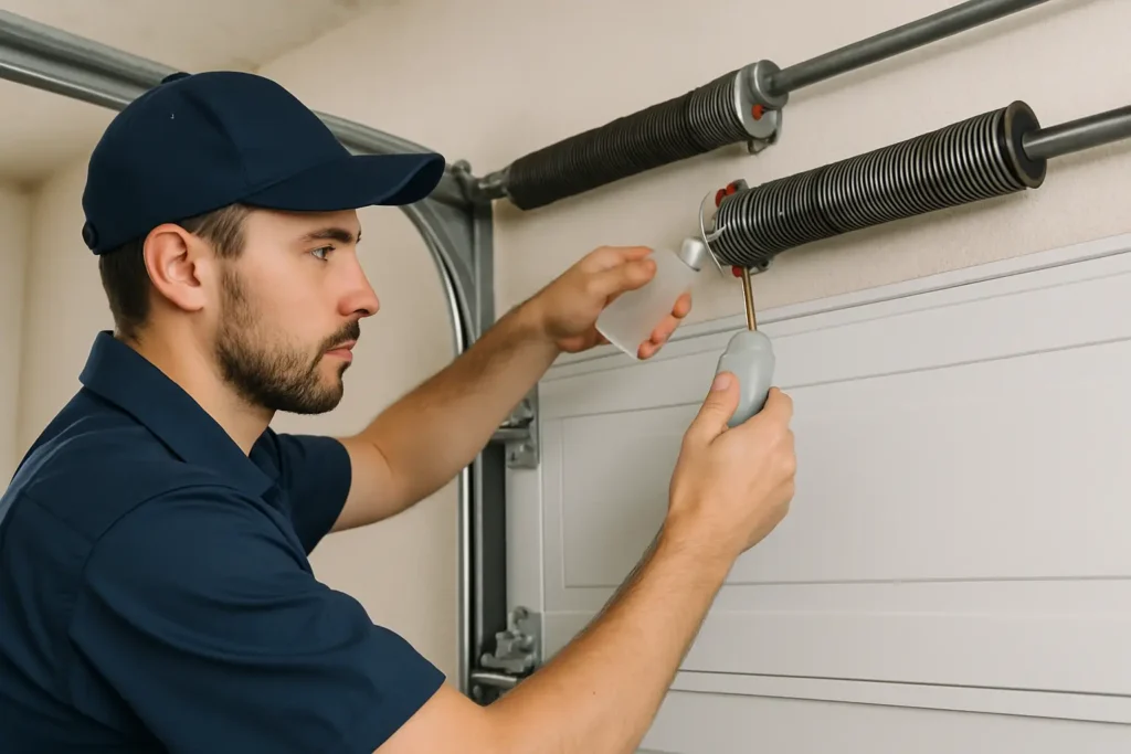 Quiet a Noisy Garage Door in 30 Minutes