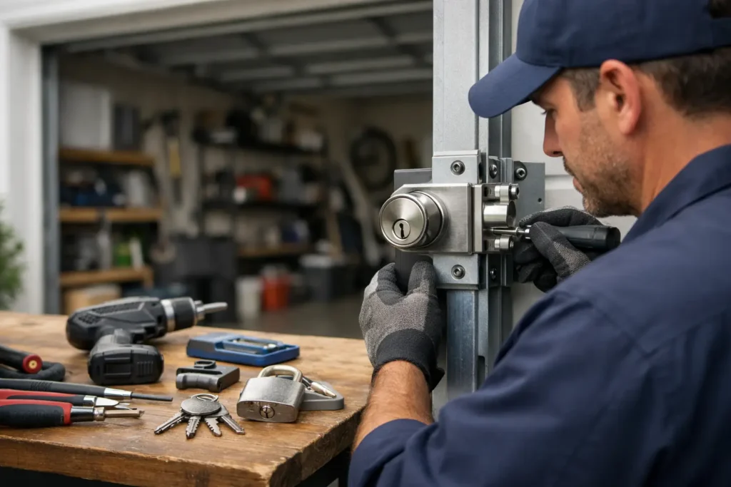 Garage Door Lock Installation for Security