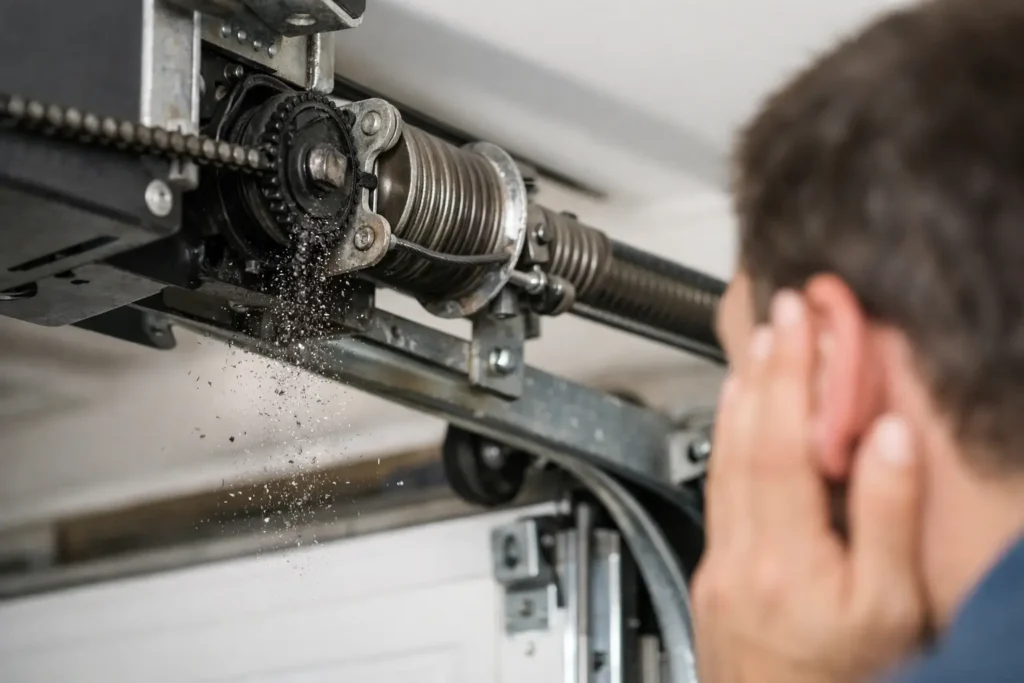 Garage Door Makes Grinding Noise Causes