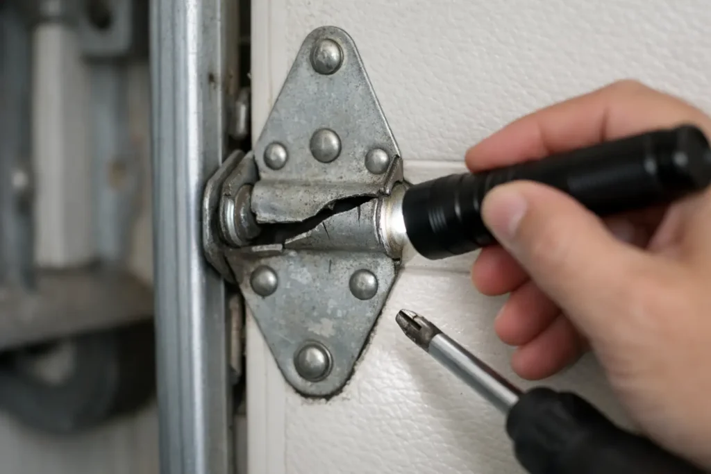 How to Spot Broken Garage Hinges Fast